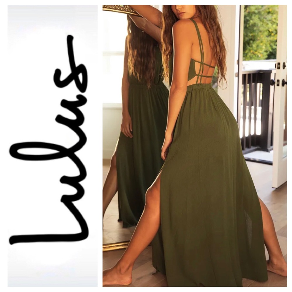 Lulus lost in paradise maxi dress
